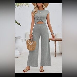 Gray Women's Jumpsuit